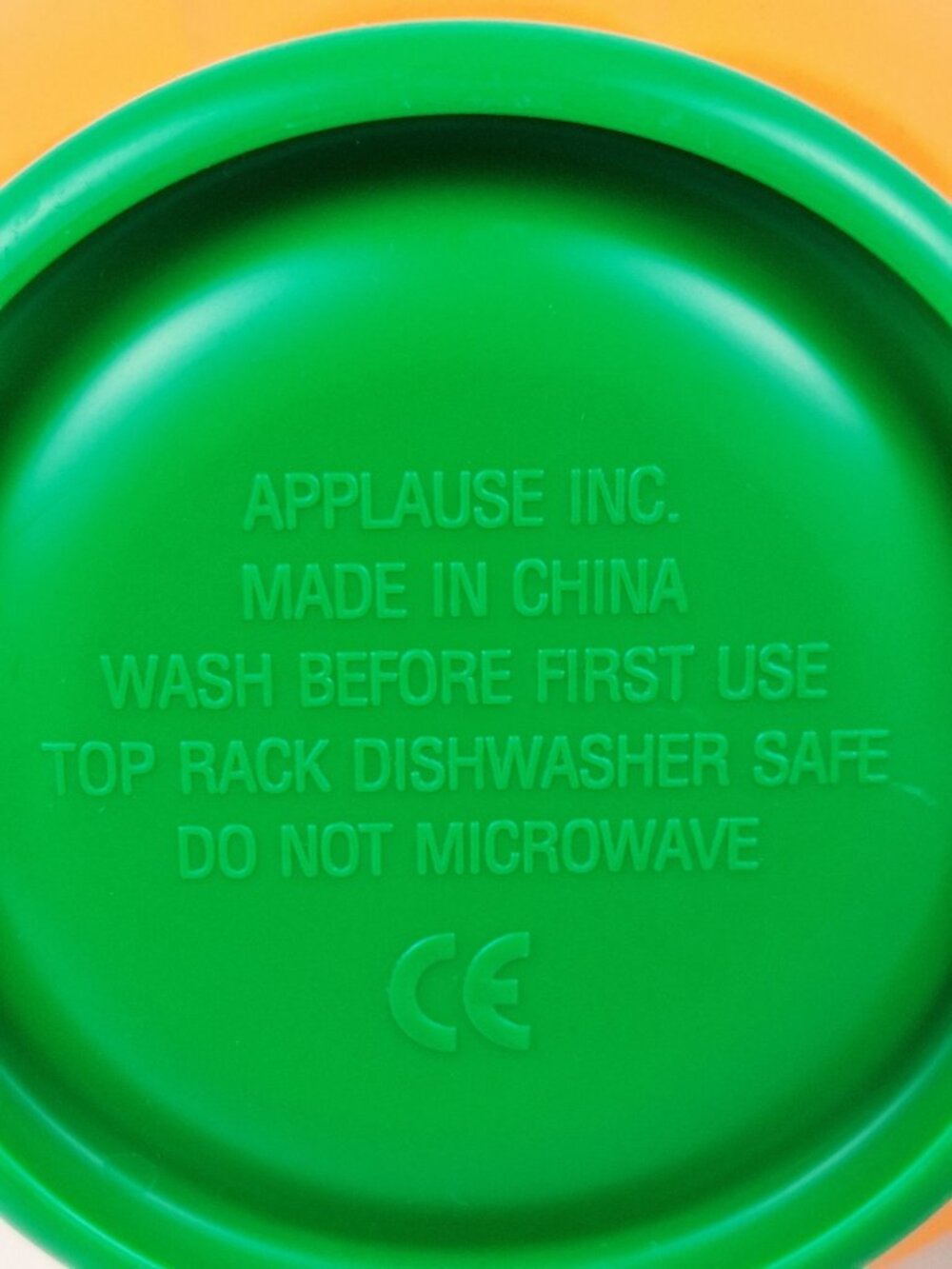 Applause Jack-O-Lantern Kids Mug Orange & Green Plastic Design 3.25" - Picture 6 of 6